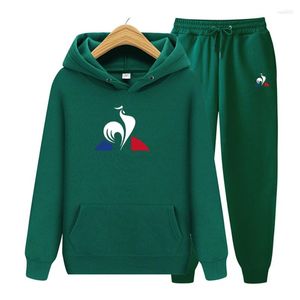 Erkeklerin Takipleri Sonbahar/Kış 2023 ve Kadınlar Suits Sportswear İki Parçalı Sweatshirt Sweatpants Hoodie Casual Giyim