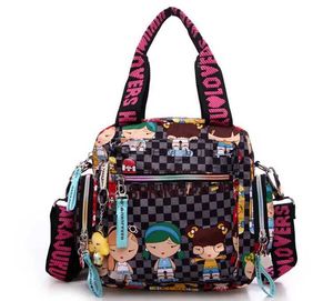 TOTES YENİ KADIN COMAK RENK Omuz Çantası 2021 Kovboy Çantası Sevimli Kız Harajuku Bebek Çantası Çok Fonksiyonlu Oxford Bezi Messenger Bag 240407