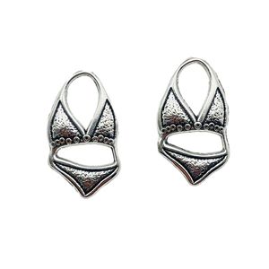 100pcs/lot bikini antika gümüş takılar takı için kolye yapım 21*12mm dh0460