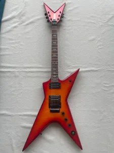 Özel üst düzey dimebag imza modeli elektro gitar ml kiraz alevi