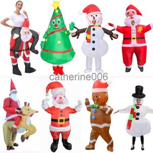 Özel Durumlar Cadılar Bayramı Cosplay Maskot Komik Şişme Kostüm Noel Baba Noel Kardan Adam Ağacı Noel Karnaval Partisi X1004