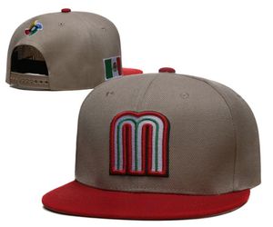 Yeni Tasarım Meksika Ayarlanabilir Kapaklar Mektup M Hip Hop Şapkaları Beyzbol Kapakları Erkekler İçin Yetişkin Düz Pik
