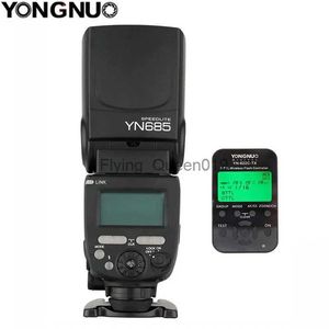 Flash Kafalar Yongnuo YN-685 YN685 C/N GN60 2.4G Sistem I-TTL HSS Kablosuz Manuel Flash Speedlite +YN622-TX YQ231003 için Flash Tetikleyici