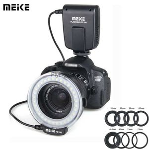 Вспышки Meike FC 100 Speedlite Macro LED Ring Flash Light Studio Photo для D200 D3100 70D 60D T4i T3i 6D DSLR Camara YQ231003