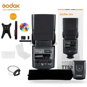 Flash Heads Godox Kamera Flash TT520II TT520 II Build-in 433MHz Pentax Olympus DSLR Kameralar için Kablosuz Sinyal Verici YQ231003