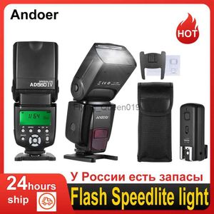 Flash Heads Ru Stock andoer 2.4g kablosuz evrensel kamera slave speedlite flash ışık gn50 dslr kameralar için flaş tetikleyicisi yq231003