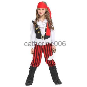 Özel Durumlar Çocuklar Çocuk Rebel Posh Pirate Kostüm Takım Kıyafetleri Corsair Girls Cadılar Bayramı Purim Karnaval Partisi Masquerade Rol Oyunu X1004