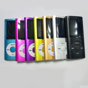 MP3 MP4 Oynatıcı Slim 4th 1.8 inç SN Kart Yuvası FM Radyo Ses Kayıt Konuşmacısı 9 Renkler USB SaddearphonesAddretail Dro DHC6T