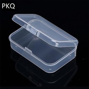 Маленькая прозрачная пластиковая коробка для хранения коллекций, упаковочная коробка для продуктов, милый мини-футляр, прозрачная маленькая коробка LJ200812249w