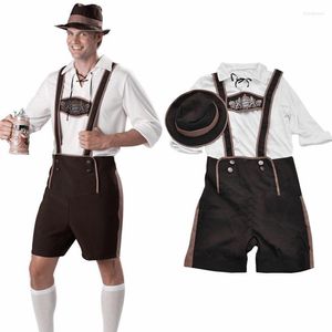 Erkekler Trailtsits Erkekler Boy Bavyera Deri Şortları Alman Oktoberfest Rave Parti üniforma Set Beer Guy Costume Bib Pantolon Cosal Erkek Giyim