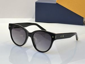 Realfine888 5a Gözlük Z1526 Momogran Yuvarlak Çerçeve Lüks Tasarımcı Güneş Gözlüğü Gözlüklü Kadın İçin Kumaş Kılıfı