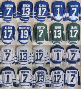 Erkekler Retro Hokey 13 Mats Sundin Jersey Emekli 7 Tim Horton 7 Lanny McDonald 19 Bruce Boudreau