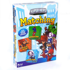 Amazon Hotsale Super Hero Matching Card Game Pitcure Семейная вечеринка Сборная игра для детей Подростков Взрослых Высококачественный дешевый оптовый дистрибьютор настольных игр