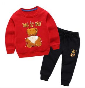 Sıcak sat! Hoodie sweater seti moda klasik stil 2-11 yıl yeni kış markası erkek ve kızlar spor takım elbise bebek bebek kısa kol kıyafetleri