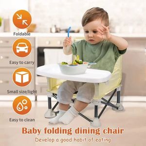 Cadeiras de jantar assentos Baby Seat Booster High Chair Adequado para todos os tipos de cadeiras portáteis Cadeira de jantar dobrável mesa de bebê Comer fora para jantar 231006