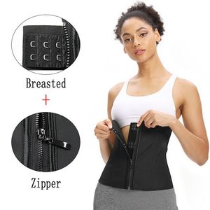 Lateks Bel Eğitmeni Egzersiz Eğitimi KorSetler Fermuar ve Kancalar Underbust Kauçuk Bel Cincher Zip Shaper273K