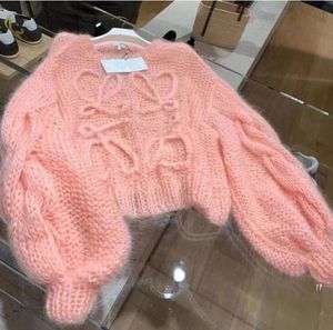 Kadın Sweaters Kış Sonbahar Marka Tasarımcı Mektubu Deseni Kazak Yün Karışık Kadın Örgü Bayanlar Top Uzun Kollu Kat02