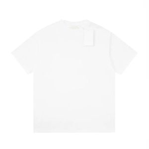 Xinxinbuy Homens Designer Tee Camiseta 24SS Polo Letra Dupla Bordado Bolso Manga Curta Algodão Mulheres Preto Branco S-XL