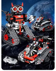 RC/Elektrikli Araba Uzay Savaşı Robot Destroyer Model Bloklar Oyuncak Lepin 3in1 ŞEKİL TRANSİFİCİ FAKET TRANSTER ROBOTLAR ÇOCUK İÇİN Boy Noel Hediyesi için Oyuncak