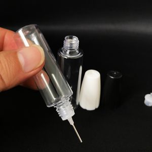 İğne Şişesi Plastik Uzun İnce Uç Pet 10ml 15ml Boş Meyve Suyu Damlalı Şişe Çocuk geçirmez Kapak