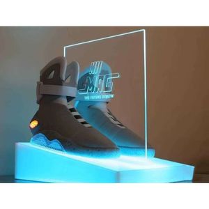 Laces Air Automatic Mag Sneakers Marty Mcflys Led Shoes Man Back To The Future Glow In The Dark Gray Boots Mcflys Sneaker With Box Top