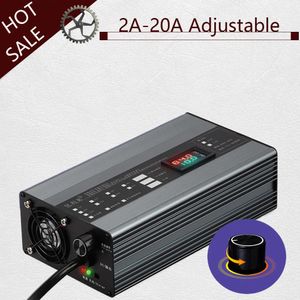 Рация 20A 48V 58 4V 72V 60V 67 2V 84V 87 6V Li ion LiPo Lifepo4 Зарядное устройство для литиевой батареи Curren регулировка быстрой зарядки ebike 16S 20S 24S 231007