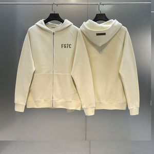 Erkek Hoodie Sweatshirt Kızlar Elbise Tasarım Hoodies Flock Mektubu FG7C Baskı Sweatshirt Elbise Ceket% 100 Saf Pamuklu Kazan