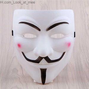 Parti Maskeleri 1pc V Vendetta Mask Cadılar Bayramı Masquerade Korkunç Parti Malzemeleri Cosplay Kostüm Aksesuar Dersleri Anonim Film Guy Fawkes Q231009