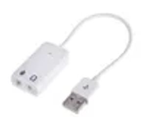 Внешняя ноутбук звуковая карта USB Virtual Channel Audio Sound Card Adapter с проводом для PC Mac ZZ