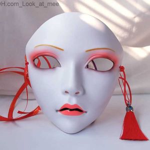 Parti Maskeleri Çin tarzı maskeler anime cosplay maskesi Hanfu kostüm aksesuarları karnaval maskesi maskesi cadılar bayramı diy dekor parti süslemeleri q231009