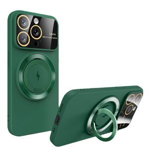 Защита камеры телефона, кольцо-подставка для пальца, чехол для мобильного телефона для iPhone 15, 14, 13, 12, 11 PRO MAX, задняя крышка, чехлы с магнитной зарядкой