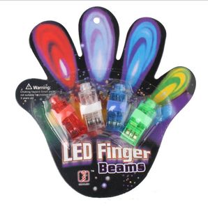 Лазерные лучи для пальцев Яркие светодиодные сувениры для вечеринок Фонарик для пальцев Хэллоуин День рождения Рейв-концерты Мигающие кольца Синий Красный Зеленый Белый