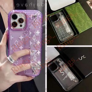 Beautiful iPhone Phone Cases 15 14 13 12 11 Pro Max Designer Luxury Clear Hi Quality Purse 18 17 16 15pro 14pro 13pro 12pro Case with Logo Box Packing Girls Woman