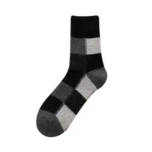 5 set iki katına Erkek Sonbahar ve Kış Orta Tüp Çorap Kaşmir ve Polar Kalın Sıcak Kış Havlu Çorapları Kar Çorbaları