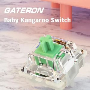 Capas de teclado GATERON Baby Kangaroo Switch Tátil Mecânico 5 Pinos 59g Switches Swappable para 231007