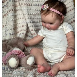 50Cm Full Body Silicone Waterproof Reborn Doll Maddie Hand-Detailed Painting with Visible Veins Lifelike 3D Skin Tone Gift