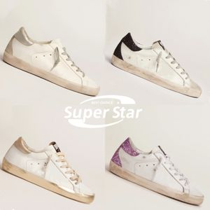 Sıcak satış sıradan ayakkabılar loafers müşterileri altın süper yıldız İtalya marka spor ayakkabılar süper yıldız lüks kirli pullar beyaz yapmak eski kirli tasarımcı spor ayakkabılar 35-46