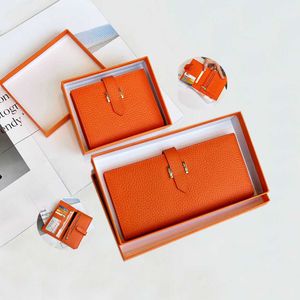 Carteira de couro genuíno carteira longa/mesma qualidade mais vendida camada superior bolsa de bolso mudança para homens e mulheres bolsas de luxo