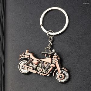 Anahtarlıklar Metal Alaşım Anahtar Yüzük Yaratıcı Simülasyon Retro Üç Boyutlu Off-Road Motosiklet Erkekler MyS's Personal Moda Küçük Hediyeler