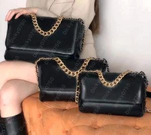 Tasarımcı Çanta 19 Çanta Kadın Crossbody Dicky0750b Lüks Zincir Omuz Çanta Çanta Messenger Orijinal Deri Çantalar Moda Debriyaj Zarfı Kadınlar Asma