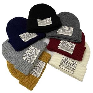 Sonbahar ve Kış Soğuk Şapka Erkekler Kore Edition Trendy Ins Stil Örtü Hip Hop Boş Zamanlı Sıcak Yün Şapka Net Kırmızı Soğuk Şapka