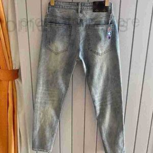 Jeans masculinos designer primavera impresso jeans bordados stretslim calças casuais retas simples e versátil estilo Su Liu Tong MZ6V R2C1