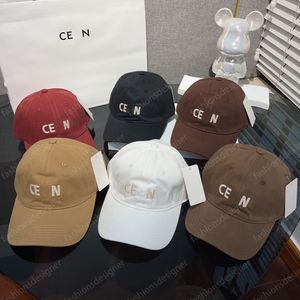 Triomphe Cap Tasarımcı Şapkası Modaya Gizli Beyzbol Kapağı Kadınlar Moda Lüks Saf Pamlu Karışık Top Cap Casquette Yüz Güneş Koruma Güneş Şapkası