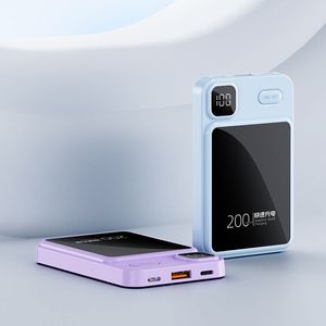 Carregador portátil sem fio Qi do banco de potência 10000mAh fino ultra fino para celular Samsung Powerbank
