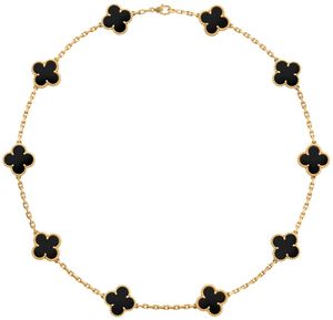 10 elmas tasarım mücevher yonca markası moda cleef cleef yüksek kaliteli altın tasarımcı kolye kadın takı yüksek kalite