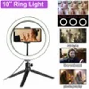 10inch 26cm Dimmable LED Studio Camera selfie Ring Light Phone Video Light Lamp With Tripod for tiktok ringlight aro de luz ZZ