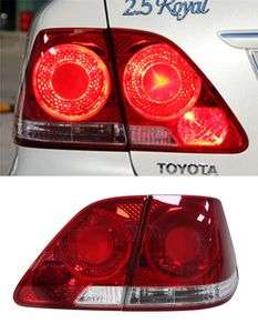 Toyota için araba arka lambası 2003-2009 Taç Kuyruk Lambası Montajı G12 Crown Modifiye LED Japon sürümü 6 göz kuyruk lambası