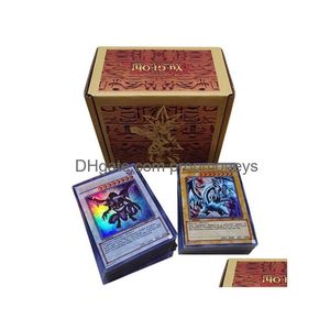 100Pcs/Set Yuh Rare Flash Cards Yu Gi Oh Game Paper Kids Toys Girl Boy Collection Christmas Gift Y1212 Drop Delivery