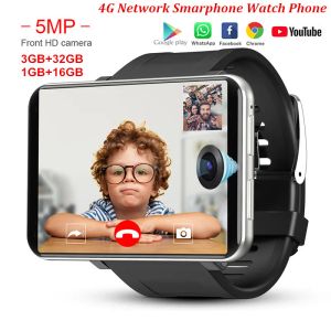 DM100 4G LTE Akıllı İzle Telefon Android 7.1 3GB 32GB 5MP MT6739 2700MAH Bluetooth Moda Akıllı Smartwatch Erkekler PK AEKU I5 Plus DM99 En İyi Kalite