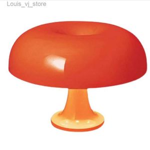 Masa lambaları turuncu beyaz renkli plastik usb dekoratif mantar lambası yq231009